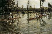 Gustave Caillebotte Racing boat Spain oil painting artist
